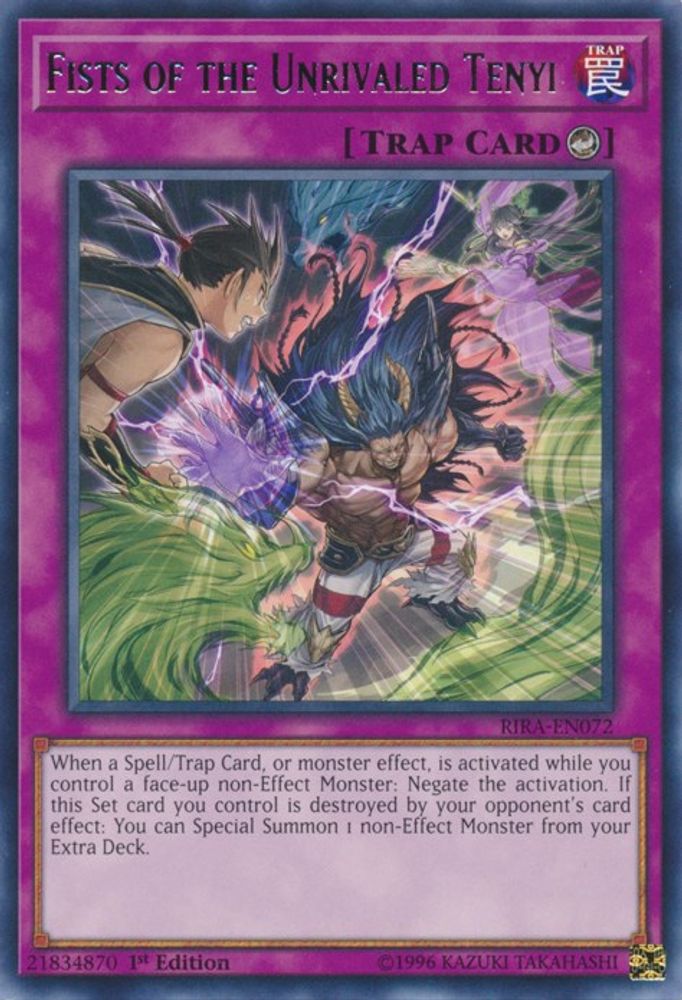 Fists of the Unrivaled Tenyi (RIRA-EN072) - Rare