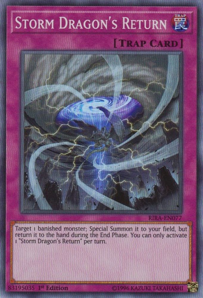 Storm Dragon's Return (RIRA-EN077) - Super Rare