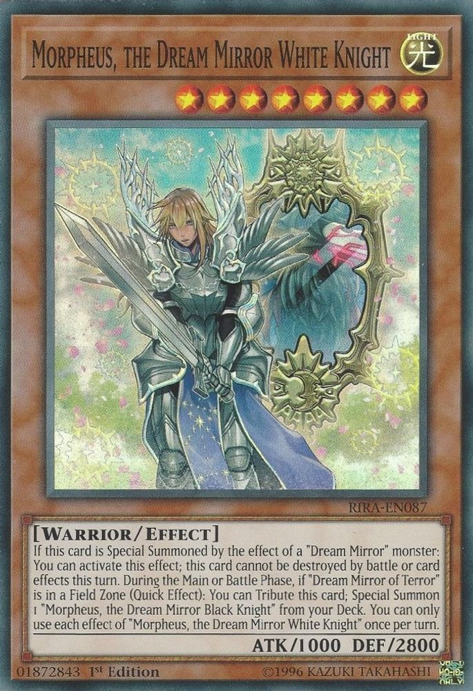 Morpheus, the Dream Mirror White Knight (RIRA-EN087) - Super Rare
