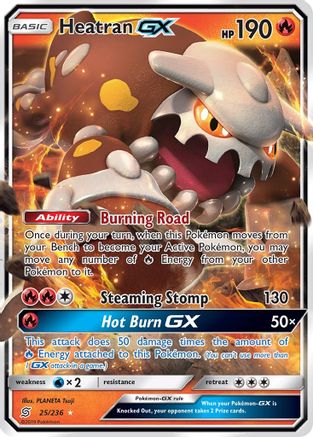 Heatran GX 025  - Holofoil - Ultra Rare