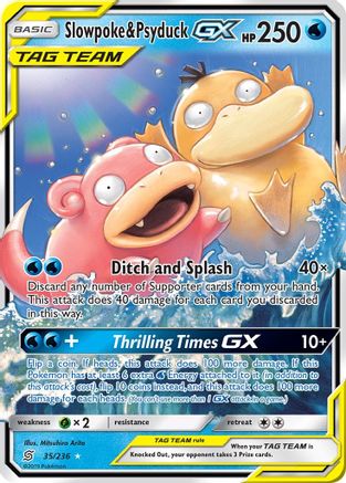Slowpoke &amp; Psyduck GX (35/236) [Soleil et Lune : Esprits unifiés] 