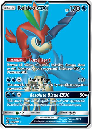 Keldeo GX (Full Art)  - Holofoil - Ultra Rare