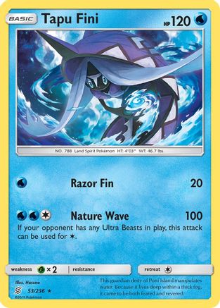 Tapu Fini 053  - Rare