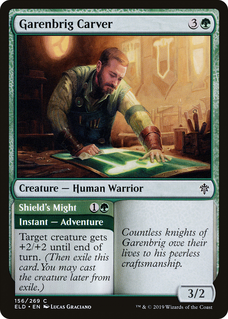 Garenbrig Carver // Puissance du bouclier [Trône d'Eldraine] 