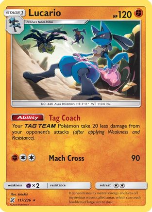 Lucario (117/236) [Soleil et Lune : Esprits unifiés] 