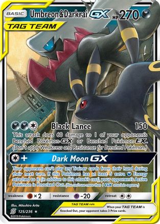 Umbreon & Darkrai GX 125  - Holofoil - Ultra Rare