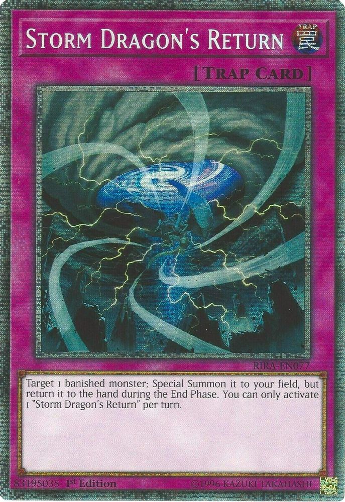 Storm Dragon's Return (Starlight Rare) (RIRA-EN077) - Starlight Rare
