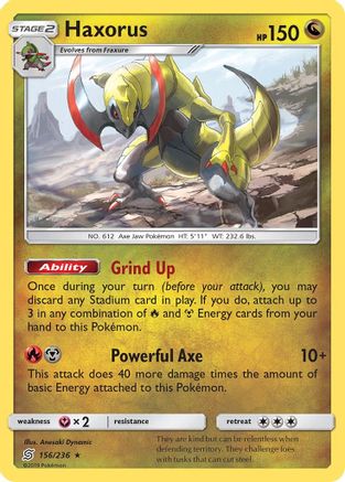 Haxorus  - Holofoil - Holo Rare