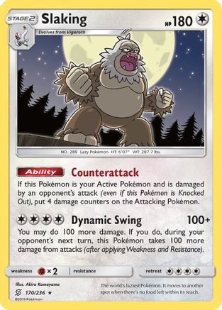 Slaking 170  - Holofoil - Holo Rare