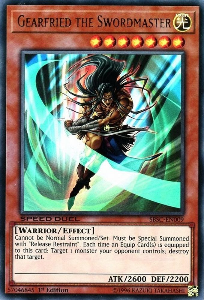 Gearfried the Swordmaster (SBSC-EN009) - Ultra Rare
