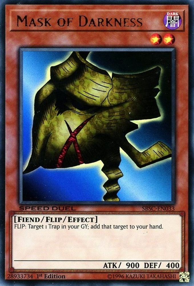 Mask of Darkness (SBSC-EN033) - Ultra Rare
