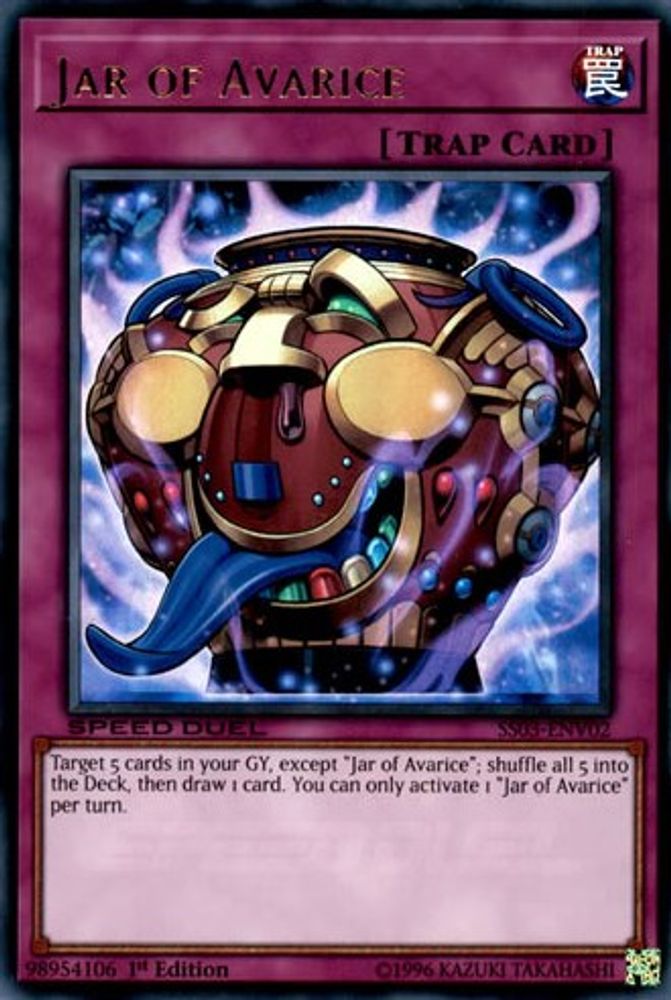 Jar of Avarice (SS03-ENV02) - Ultra Rare