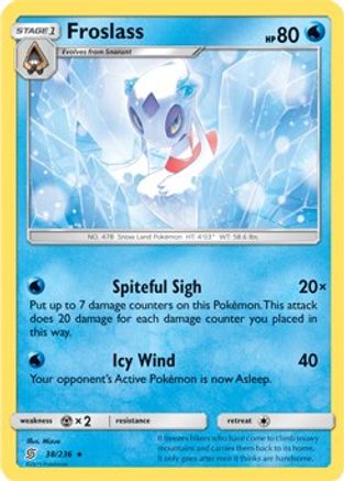 Froslass - 38/236 (SM Unified Minds)/236  - Rare