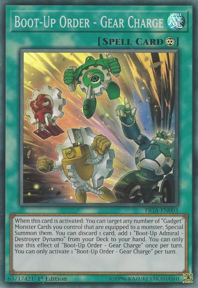 Boot-Up Order - Gear Charge (FIGA-EN003) - Super Rare