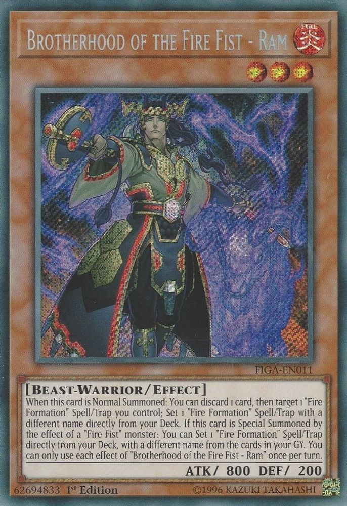 Brotherhood of the Fire Fist - Ram (FIGA-EN011) - Secret Rare