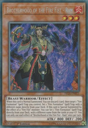 Brotherhood of the Fire Fist - Ram [FIGA-EN011] Secret Rare