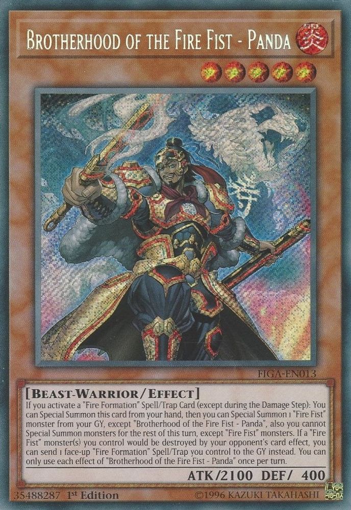 Brotherhood of the Fire Fist - Panda (FIGA-EN013) - Secret Rare