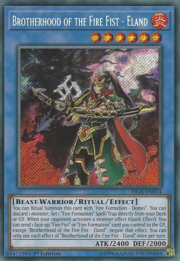 Brotherhood of the Fire Fist - Eland (FIGA-EN014) - Secret Rare