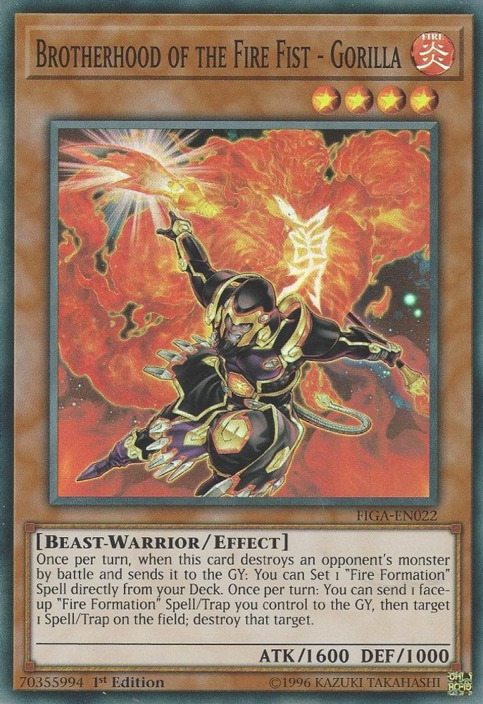 Brotherhood of the Fire Fist - Gorilla (FIGA-EN022) - Super Rare