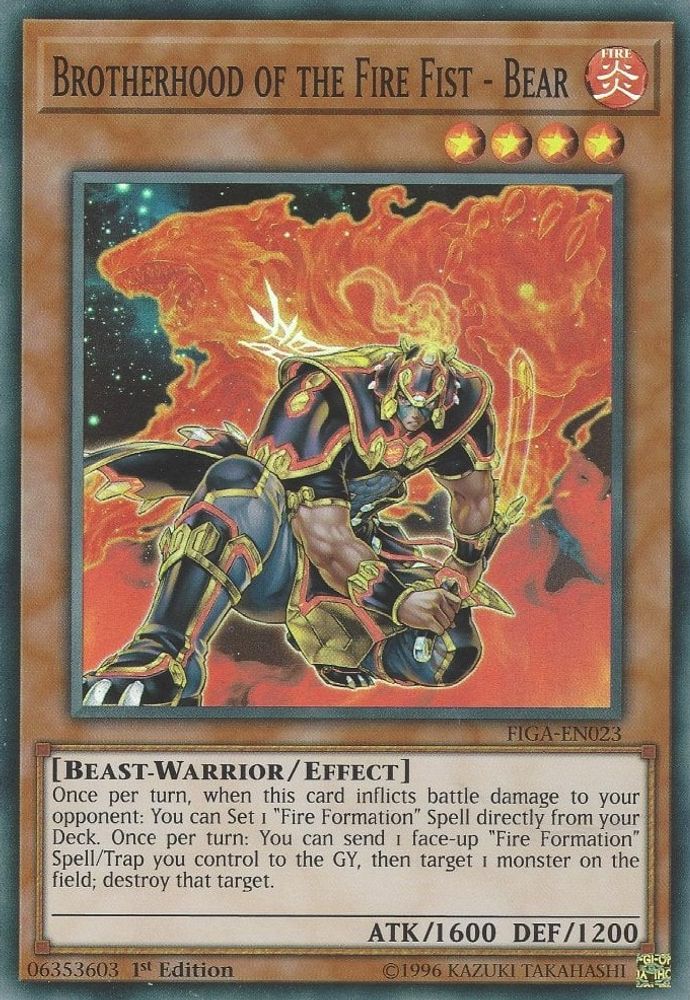 Brotherhood of the Fire Fist - Bear (FIGA-EN023) - Super Rare