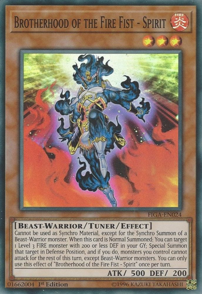 Brotherhood of the Fire Fist - Spirit (FIGA-EN024) - Super Rare