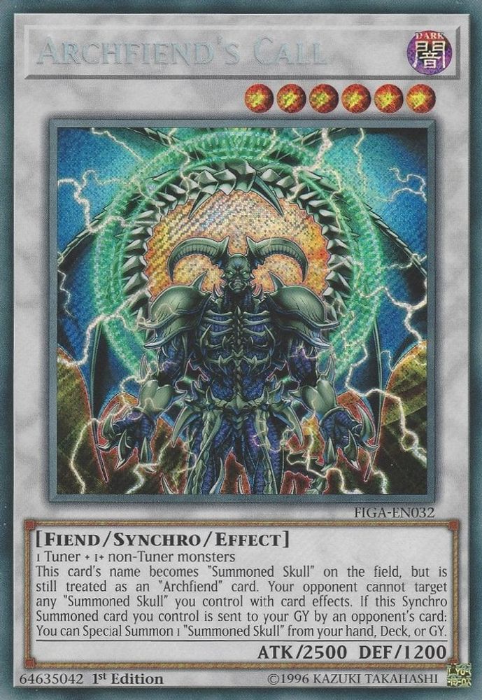 Archfiend's Call (FIGA-EN032) - Secret Rare