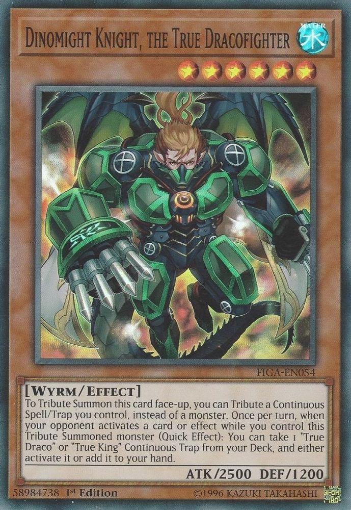 Dinomight Knight, the True Dracofighter (FIGA-EN054) - Super Rare