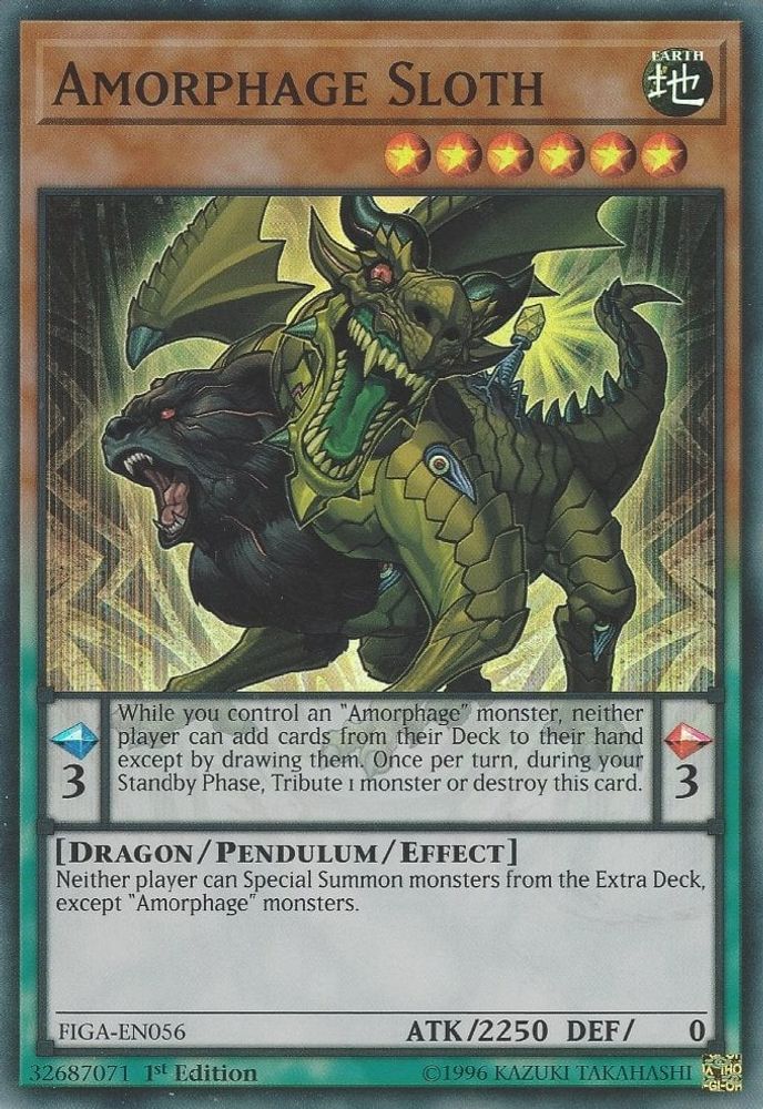 Amorphage Sloth (FIGA-EN056) - Super Rare