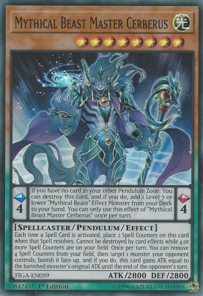 Mythical Beast Master Cerberus (FIGA-EN059) - Super Rare