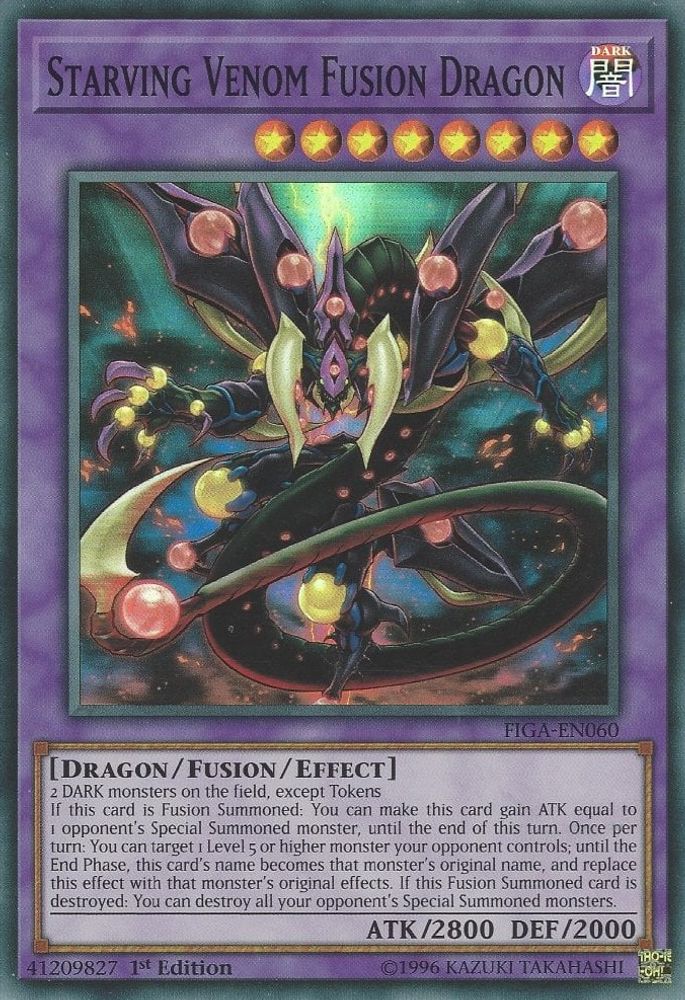 Starving Venom Fusion Dragon (FIGA-EN060) - Super Rare
