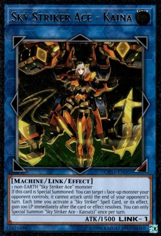 Sky Striker Ace - Kaina (UTR) (OP11-EN002) - Ultimate Rare