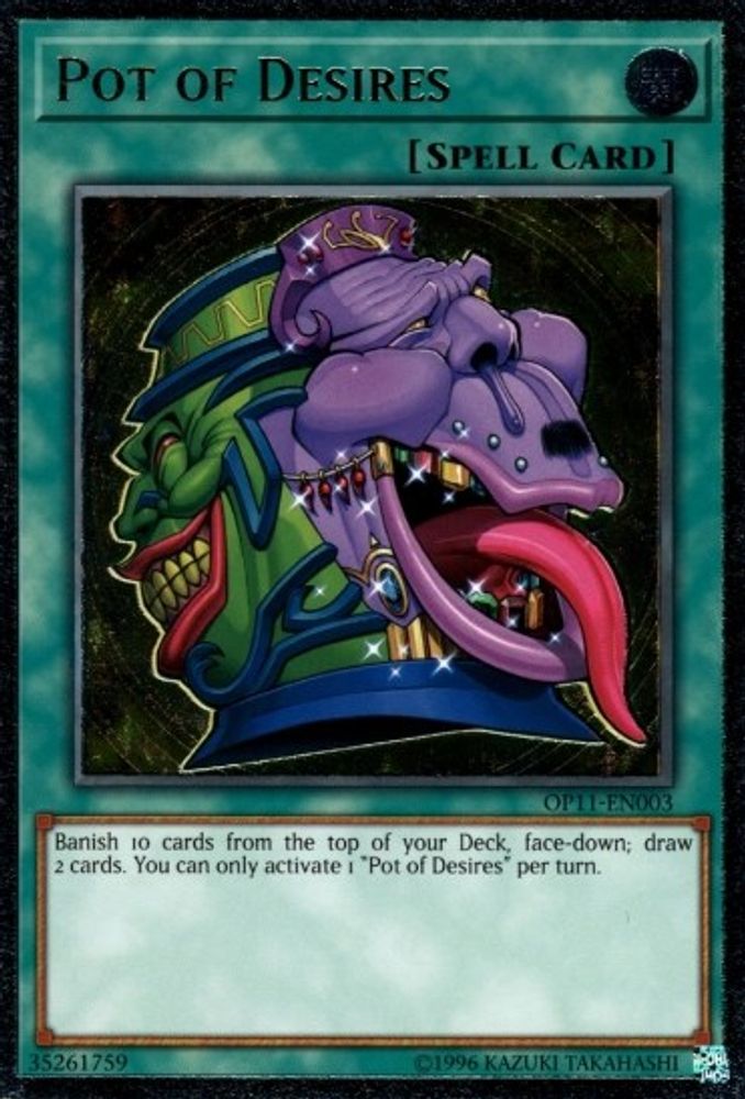 Pot of Desires (UTR) (OP11-EN003) - Ultimate Rare