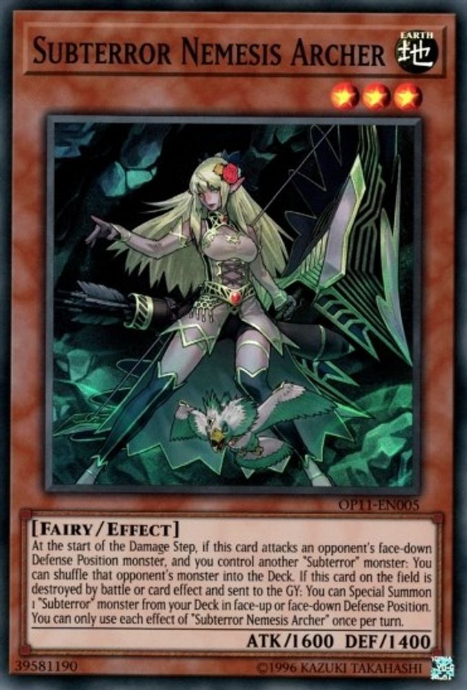 Subterror Nemesis Archer (OP11-EN005) - Super Rare