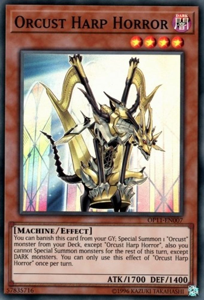 Orcust Harp Horror (OP11-EN007) - Super Rare