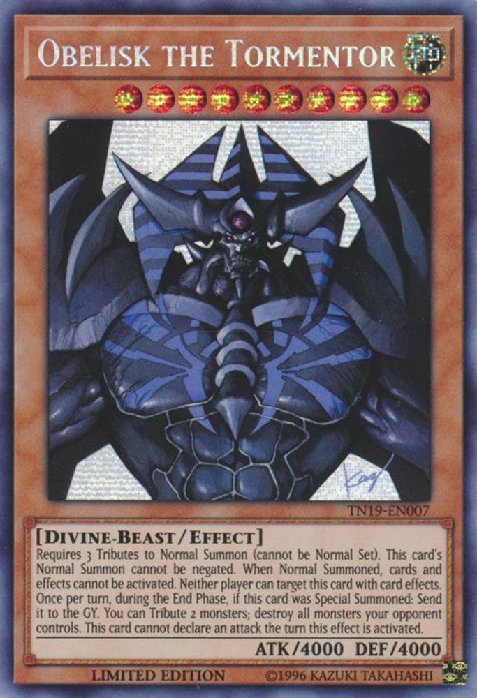 Obélisque le tourmenteur [TN19-EN007] Prismatic Secret Rare 