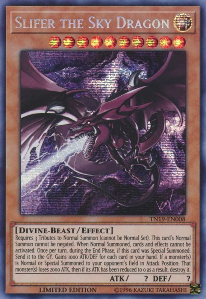 Slifer le dragon du ciel [TN19-EN008] Prismatic Secret Rare 