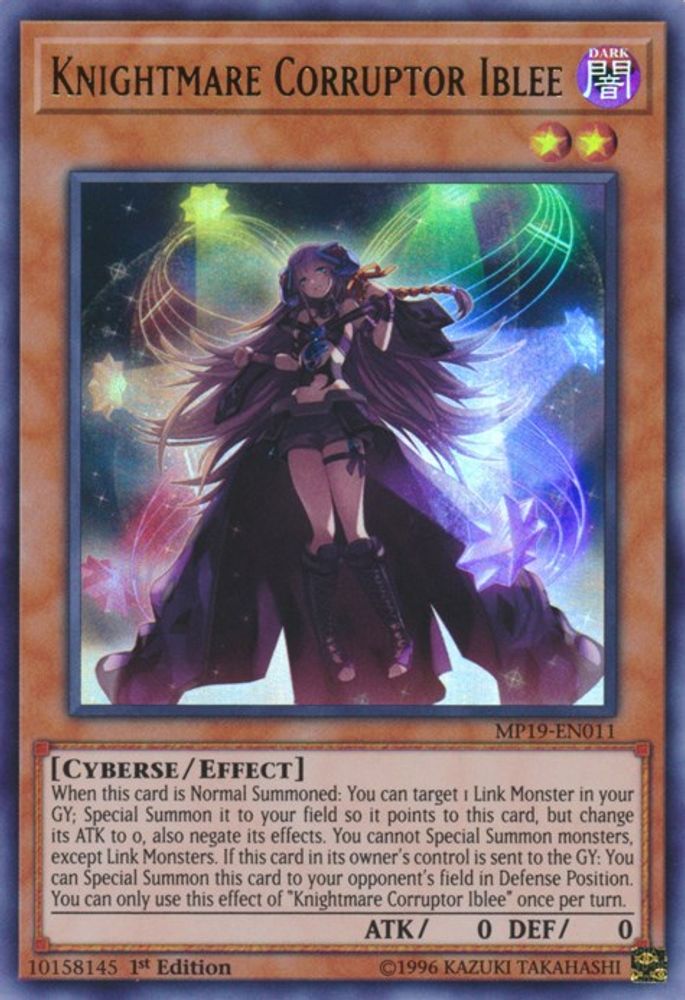 Knightmare Corruptor Iblee (MP19-EN011) - Ultra Rare