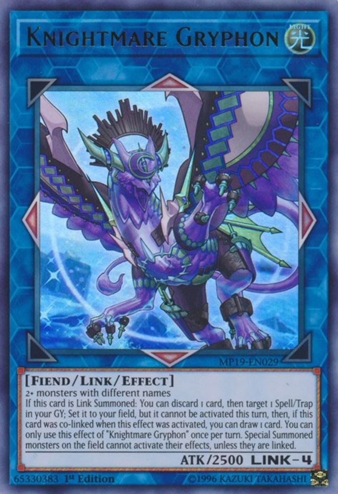 Knightmare Gryphon (MP19-EN029) - Ultra Rare