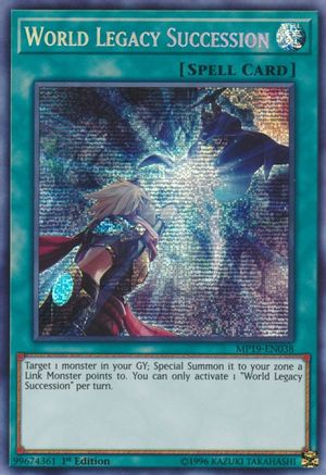 World Legacy Succession [MP19-EN038] Prismatic Secret Rare