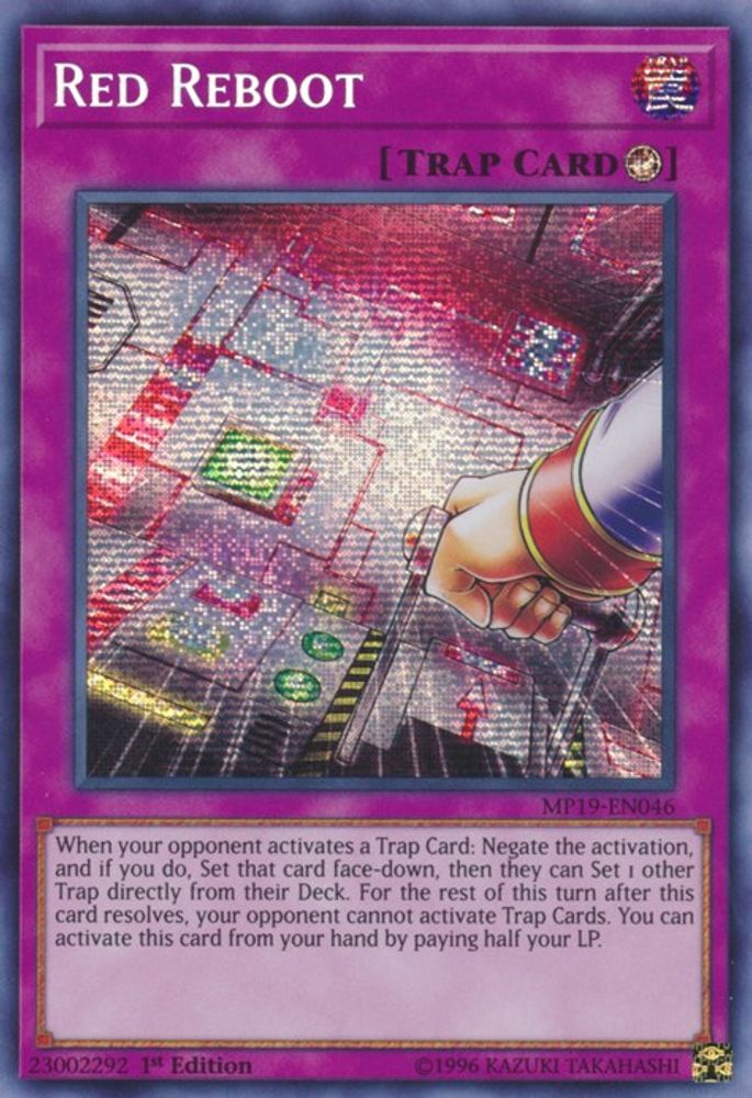 Red Reboot (MP19-EN046) - Prismatic Secret Rare