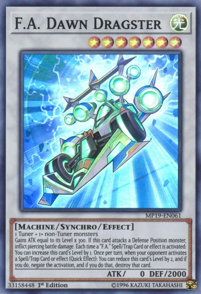 F.A. Dawn Dragster (MP19-EN061) - Super Rare