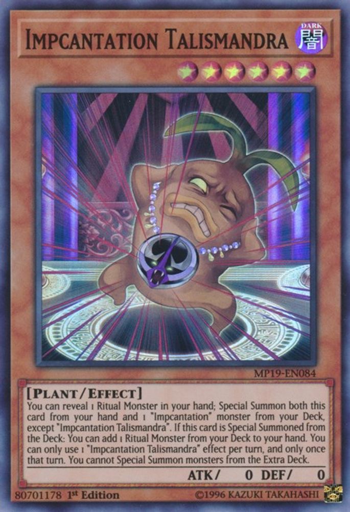 Impcantation Talismandra (MP19-EN084) - Super Rare