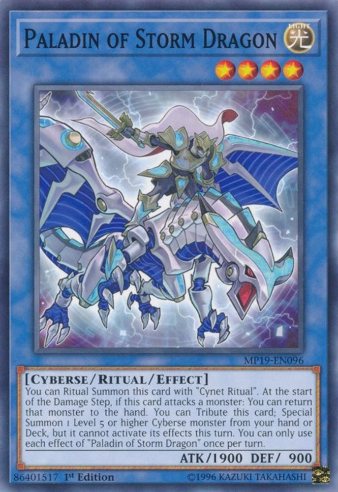 Paladin of Storm Dragon (MP19-EN096) - Common