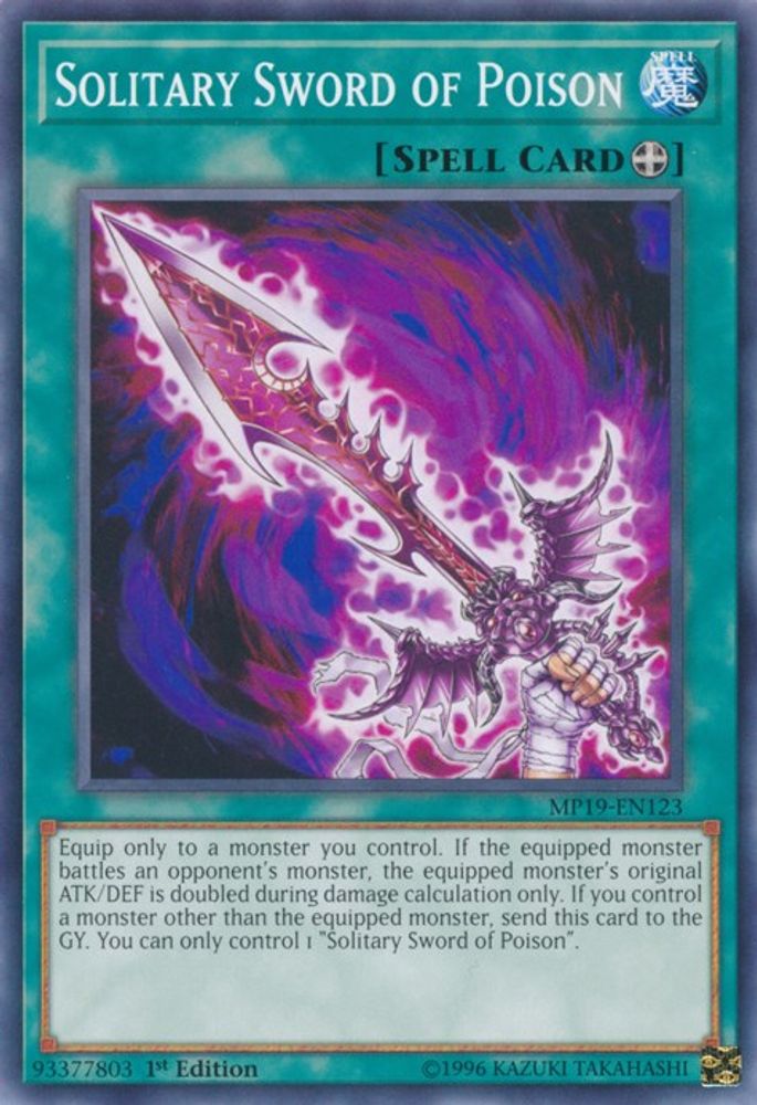 Solitary Sword of Poison (MP19-EN123) - Common