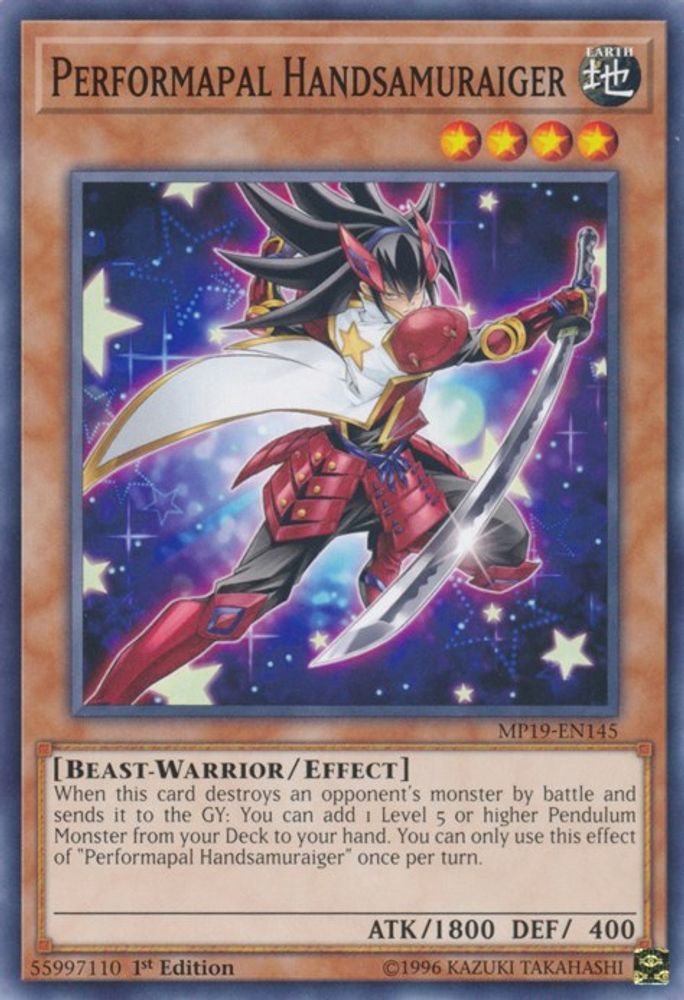 Performapal Handsamuraiger (MP19-EN145) - Common