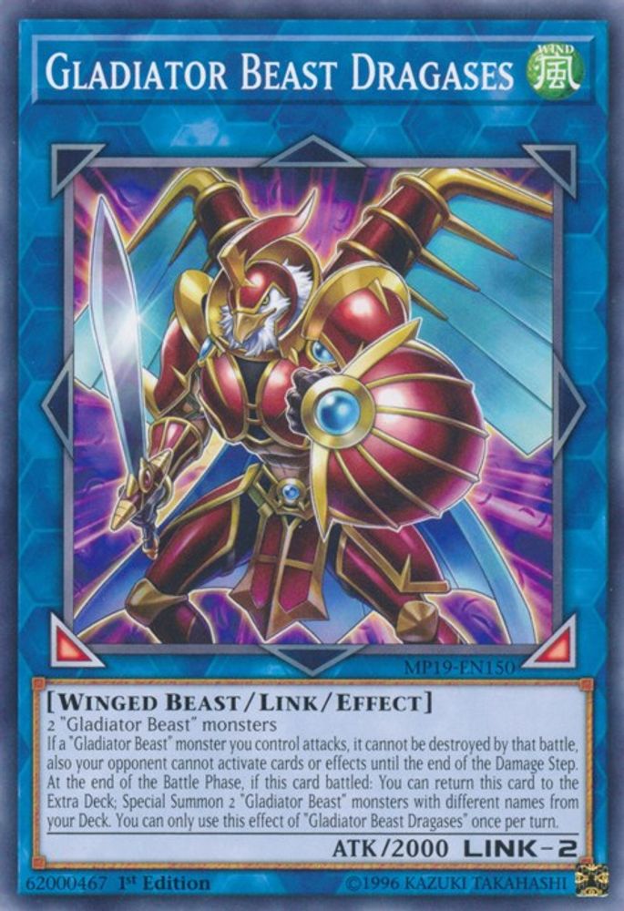 Gladiator Beast Dragases (MP19-EN150) - Common