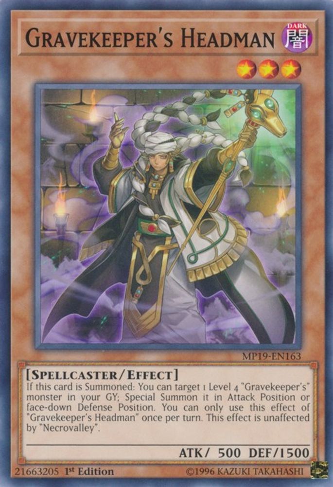 Gravekeeper's Headman (MP19-EN163) - Common