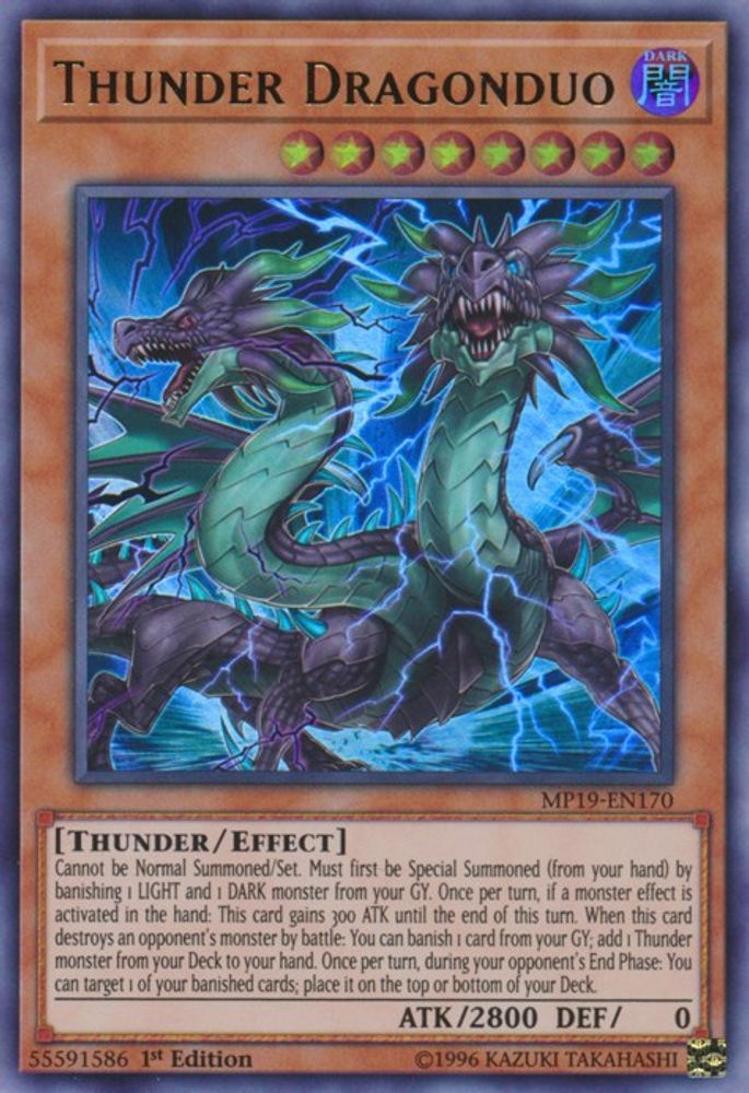 Thunder Dragonduo (MP19-EN170) - Ultra Rare