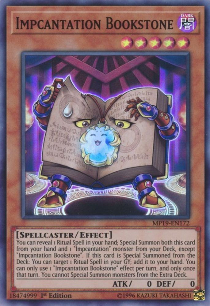 Impcantation Bookstone (MP19-EN172) - Super Rare