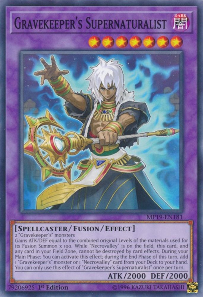 Gravekeeper's Supernaturalist (MP19-EN181) - Common